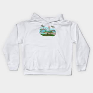 Googie hotel Kids Hoodie